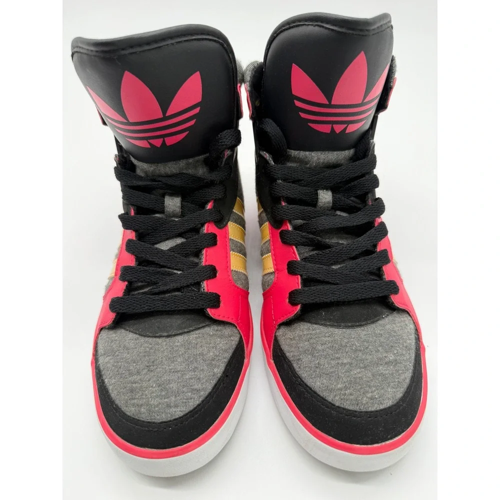 ADIDAS Women's Size 8 Amberlight High Top‎ Hip Hop Sneakers Trainer Shoes Red EC